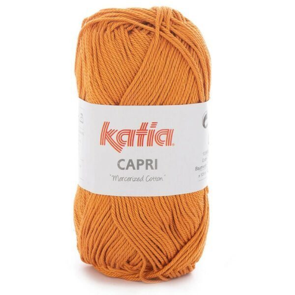 Ovillo de algodón Katia Capri color ocre