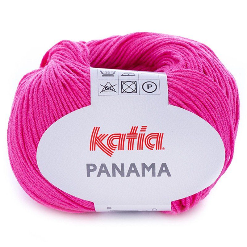 ovillo de algodón katia panama color rosa fucsia