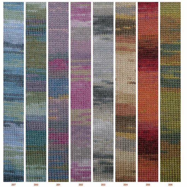 muestras de la lana katia basic merino color