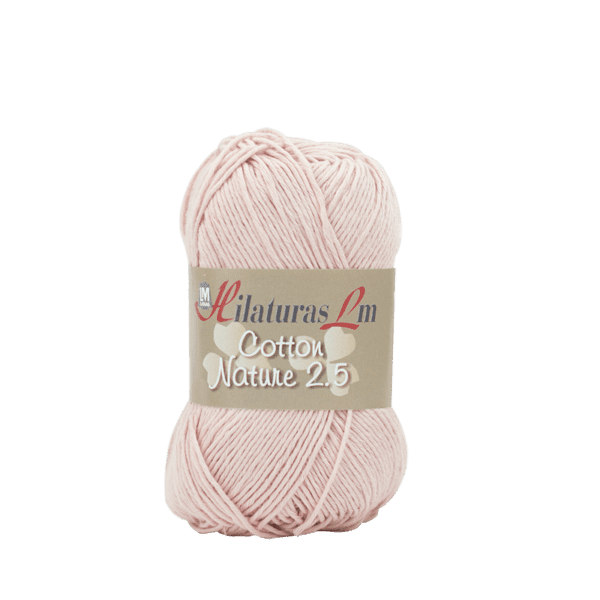 Ovillo de algodón cotton nature de 2.5 de hilaturas LM color piel