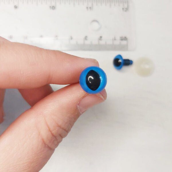 ojo de gato de seguridad de color azul de 10 mm