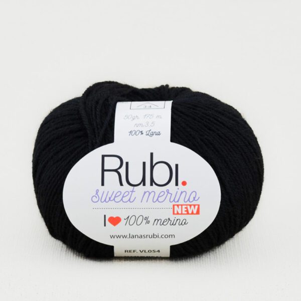 lana 100% merino, sweet merino new de lanas rubi color azul marino
